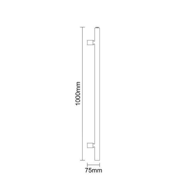 Aureli 1000 x 500 Ladder Towel Rail Radiator  - Brushed Brass