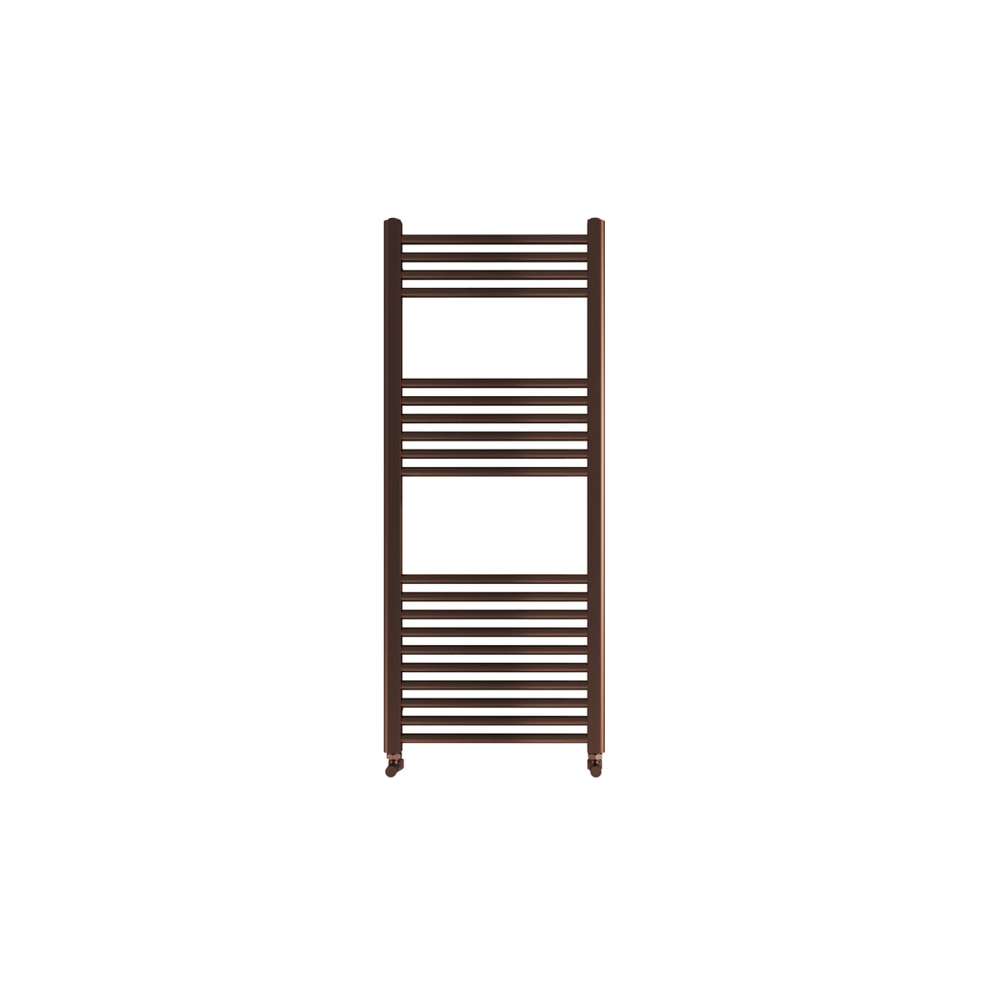 Aureli 1200 x 400 Ladder Towel Rail Radiator - Brushed Bronze