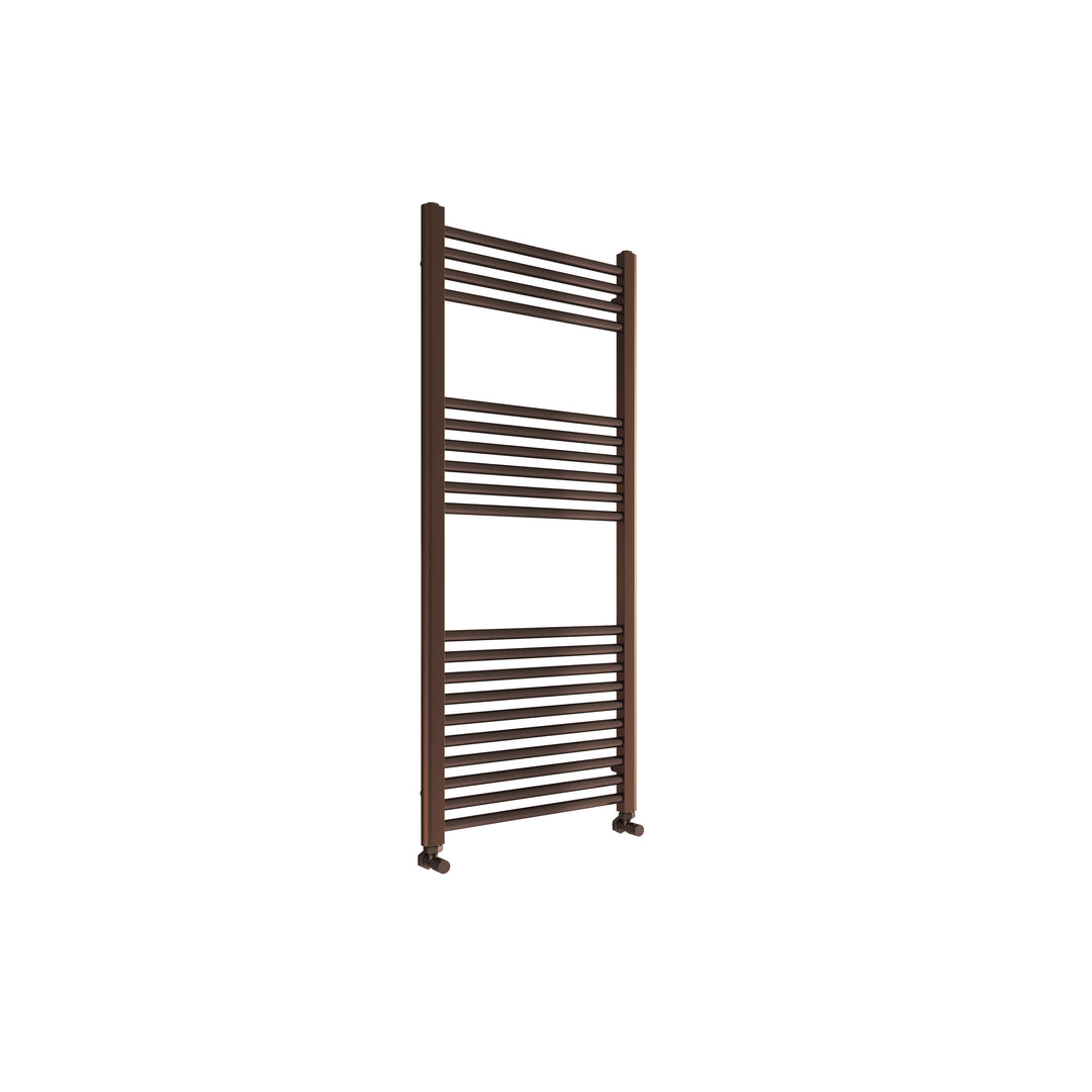 Aureli 1200 x 400 Ladder Towel Rail Radiator - Brushed Bronze