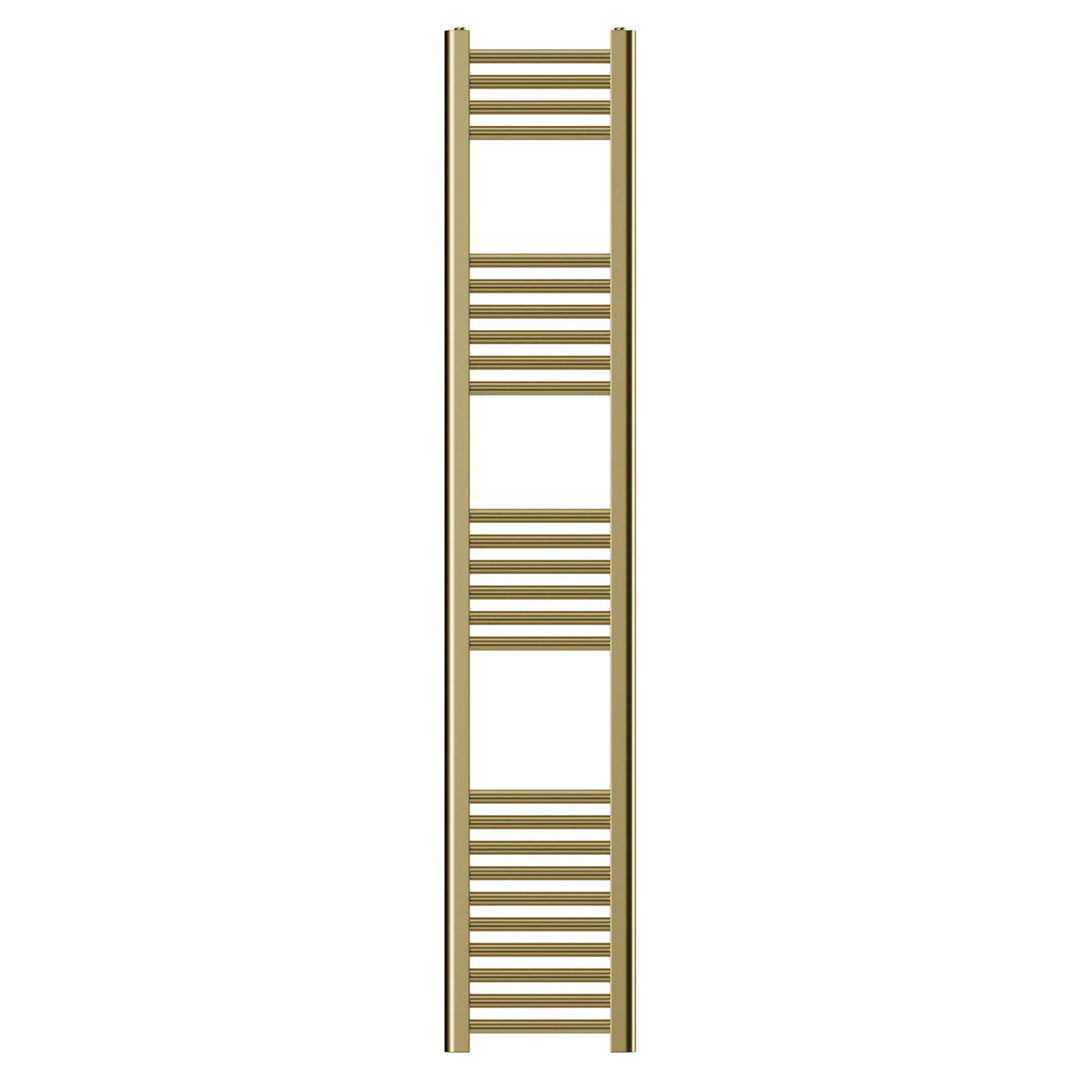 Aureli 1600 x 300 Electric Ladder Towel Rail Radiator  - Brushed Brass