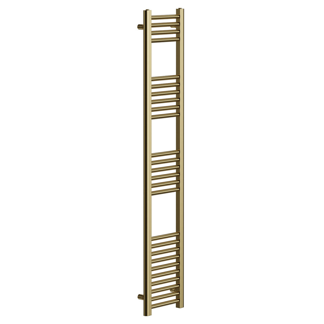 Aureli 1600 x 300 Electric Ladder Towel Rail Radiator  - Brushed Brass