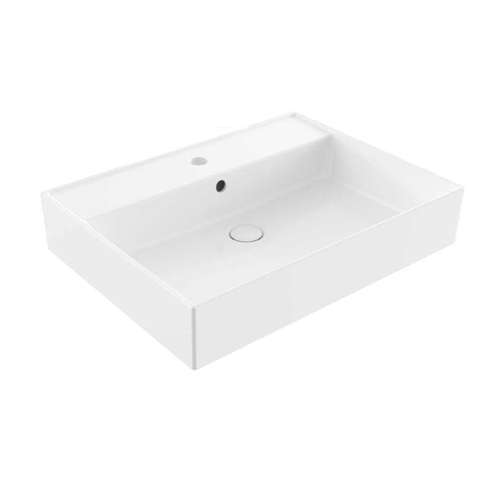 Veneto 600mm 1 Tap Hole Basin - Gloss White