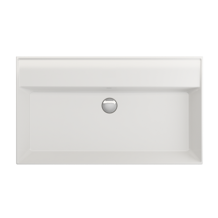 Veneto 800mm No Tap Hole Basin - Gloss White