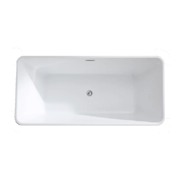 Elle 1700 x 800 Freestanding Acrylic Bath - White