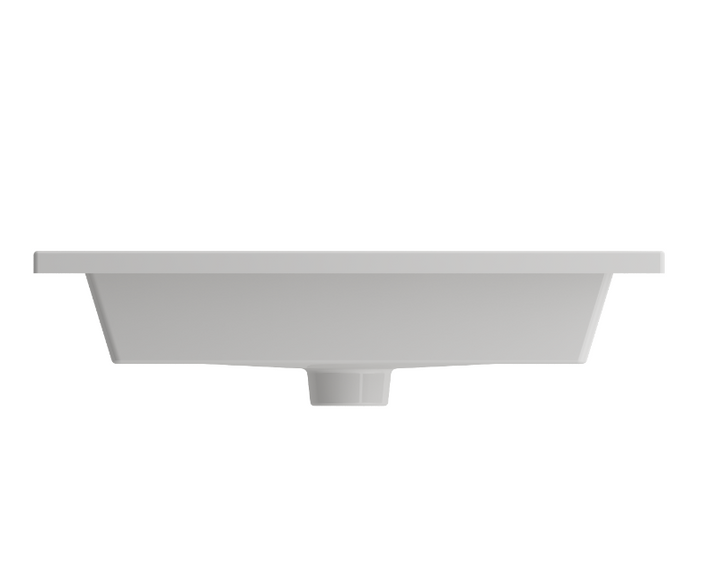 Entre 600mm No Tap Hole Wall Hung Basin - Gloss White