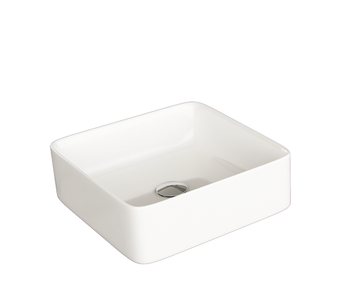 Hades 365mm Countertop Basin - Gloss White