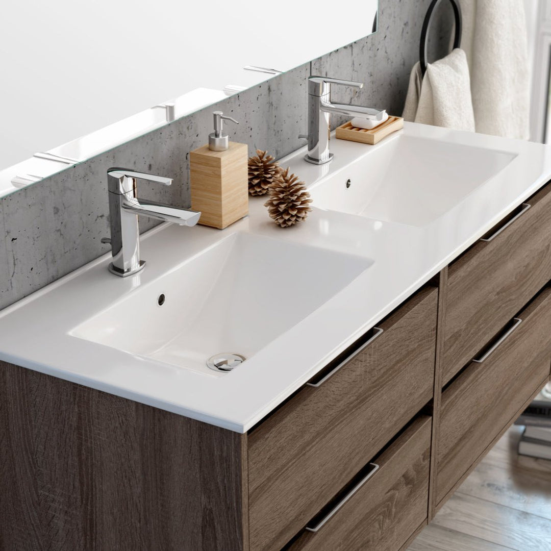 Lira Porcelain Basin Sink - Gloss White