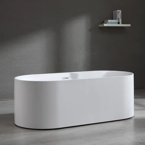 Oxford 1700 x 800 Freestanding Acrylic Bath - White