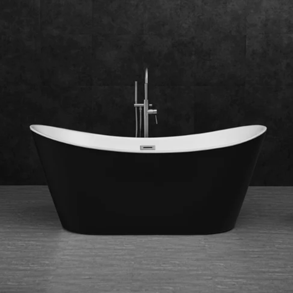 Pure Freestanding Acrylic Bath - Gloss Black