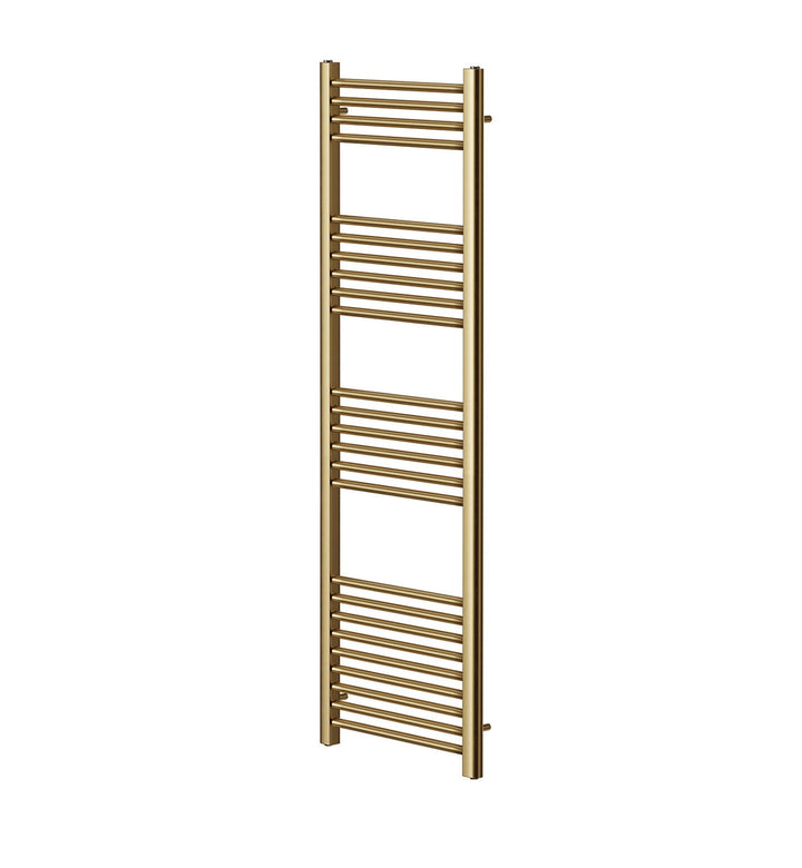 Aureli 1600 x 600 Electric Ladder Towel Rail Radiator  - Brushed Brass