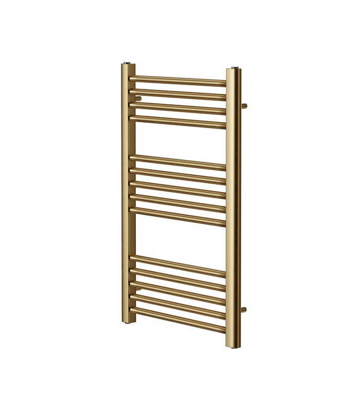 Aureli 800 x 400 Ladder Towel Rail Radiator  - Brushed Brass