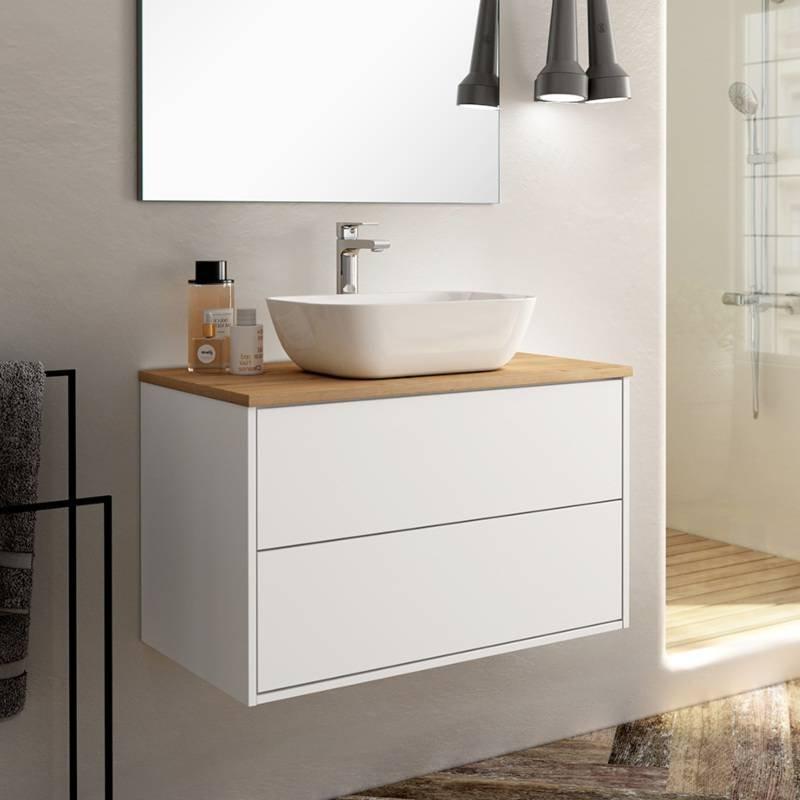 Venti 800mm Wall Hung Vanity Unit  - Matt White