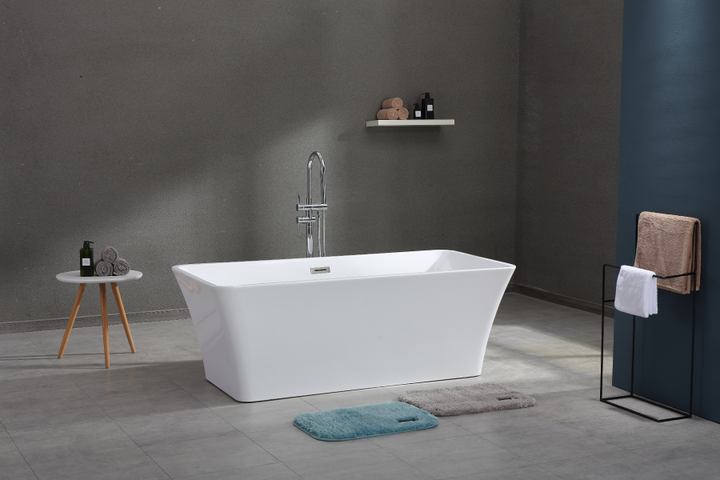 Elle 1700 x 800 Freestanding Acrylic Bath - White