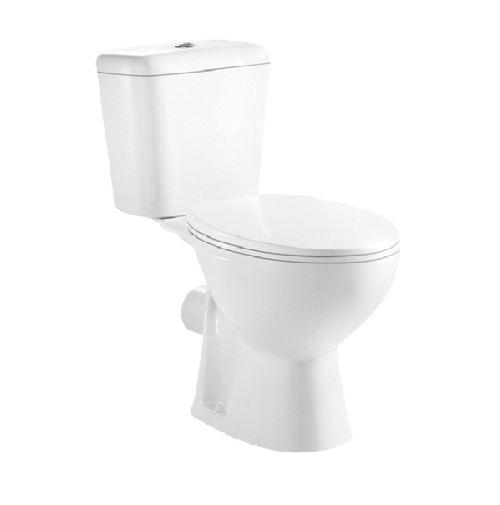 Monte Open Back Close Coupled Toilet with Soft Close Seat